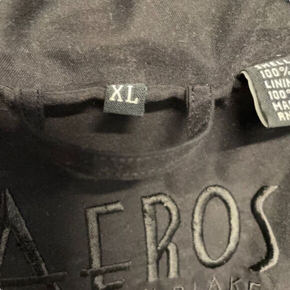 Aeros by Kirsten Blake ~ Black Parka Jacket w/ Hood ~ size XL - Picture 9 of 11